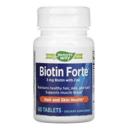 Вітамінно-мінеральний комплекс Natures Plus Biotin Forte 3 mg - 60 tabs (2022-10-1066)