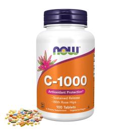 Вітаміни та мінерали Now Foods C-1000 RH SR - 100 tabs (2022-10-0012)