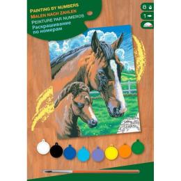 Картина за номерами Sequin Art PAINTING BY NUMBERS JUNIOR Horse and Foal (SA0030)