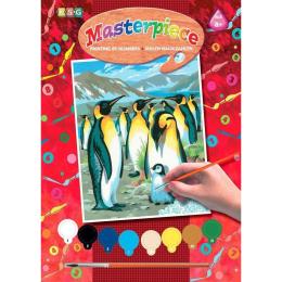 Картина за номерами Sequin Art PAINTING BY NUMBERS JUNIOR Penguins (SA0033)