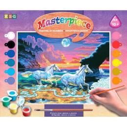 Картина за номерами Sequin Art PAINTING BY NUMBERS SENIOR Horses in the Surf (SA0041)