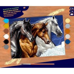 Картина за номерами Sequin Art PAINTING BY NUMBERS SENIOR Wild Horses (SA1040)