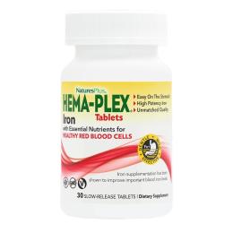 Вітамінно-мінеральний комплекс  Natures Plus Hema-Plex - 30 tabs (2022-10-2841)