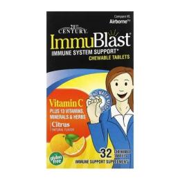 Вітамінно-мінеральний комплекс 21st Century ImmuBlast - 32 chewables tabs (2023-10-7126)