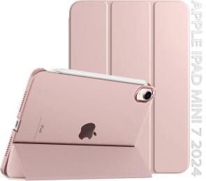 Чохол-книжка для планшета BeCover Tri Fold Hard для Apple iPad Mini 7 2024 Pink (712454)