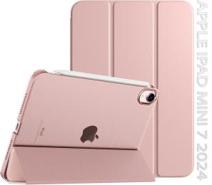 Чохол-книжка для планшета BeCover Tri Fold Hard для Apple iPad Mini 7 2024 Rose Gold (712456)