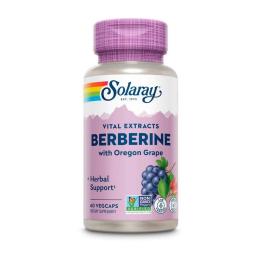 Натуральна добавка і екстракт Solaray Berberine root extract (60 veg caps) (19377-01)