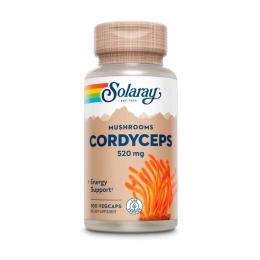 Натуральна добавка і екстракт Solaray Cordyceps Mushroom 520 mg (100 veg caps) (22932-01)