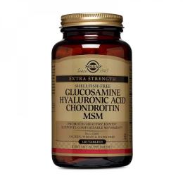 Натуральна добавка і екстракт Solgar Glucosamine Hyaluronic Acid Chondroitin MSM (120 tabs) (11309-01)