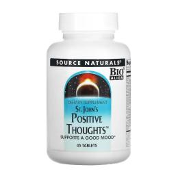 Натуральна добавка і екстракт Source Naturals St. Johns Positive Thoughts - 45 tabs (2023-10-4328)