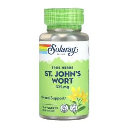 Натуральна добавка і екстракт Solaray St. Johns Wort Aerial 325mg - 100 vcaps (2023-10-6727)