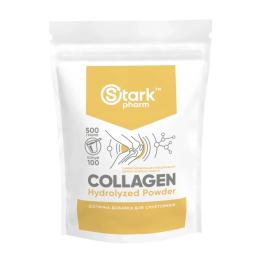 Натуральна добавка і екстракт Stark Pharm Collagen Hydrolyzed Powder - 500g (2023-10-2979)