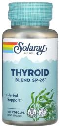Натуральна добавка і екстракт Solaray Thyroid Blend SP-26 - 100 caps (2023-10-3424)