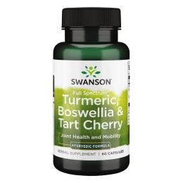 Натуральна добавка і екстракт Swanson Turmeric Boswellia Tart Cherry - 60caps (100-95-8860529-20)