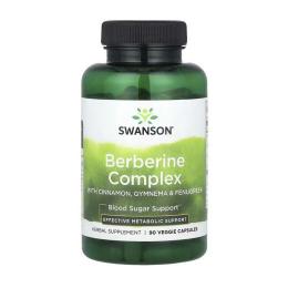 Натуральна добавка і екстракт Swanson Berberine Complex (90 veg caps) (24618-01)