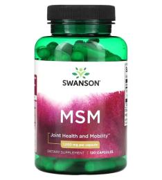Натуральна добавка і екстракт Swanson MSM 1000 mg (120 caps) (24097-01)