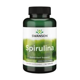 Натуральна добавка і екстракт Swanson Spirulina 500 mg (180 tab) (20559-01)