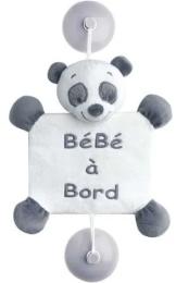 Мяка іграшка Nattou Панда Лулу (963459) Gray White