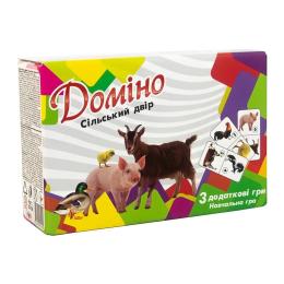 Настільна гра STRATEG Доміно. Сільський дворик 30766