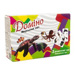 Настільна гра STRATEG Доміно. Морський світ 30767