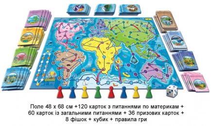 Настільна гра Енергія Плюс Навколо світу. Географічний квест 82258