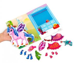 Магнітна гра Vladi Toys VT3204-27 одяг Єдиноріг, 1 фігурка єдинорога, 18 магнітів
