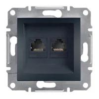 Розетка Schneider Electric Asfora EPH4400171 Anthracite