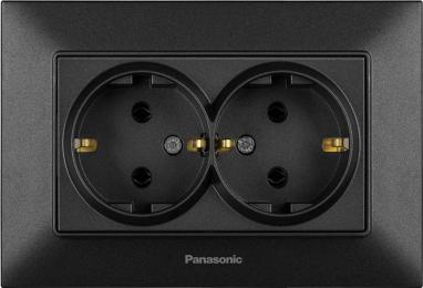Розетка Panasonic Arkedia Slim WNTC02052BL-UABlack
