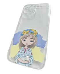 Чохол-накладка Infinity Silicone Case для iPhone 12 Pro Picture Ukrainian girl