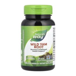 Натуральна добавка і екстракт Natures Way Wild Yam - 100 vcaps (2022-10-0609)