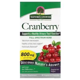 Трави Natures Answer Журавлина, 800 мг, Cranberry, 90 вегетаріанських капсул (NTA-16158)