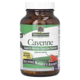 Трави Natures Answer Кайєнський перець, Cayenne, 90 вегетаріанських капсул (NTA-16150)
