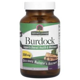 Трави Natures Answer Лопух, 500 мг, Burdock, 90 вегетаріанських капсул (NTA-16134)