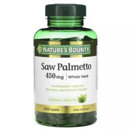 Трави Natures Bounty З Пальметто, 450 мг, Saw Palmetto, 250 капсул (NRT-44648)