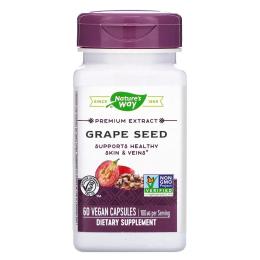 Натуральна добавка і екстракт Natures Way Premium Extract Grape seed 100 мг 60 капс (NWY-15352)