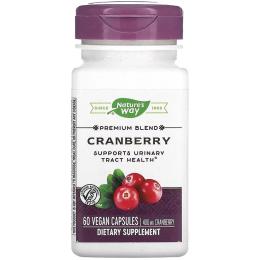 Трави Natures Way Журавлина, преміум-суміш, 400 мг, Cranberry, 60 вегетаріанських капсул  (NWY-15134)