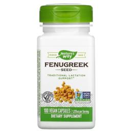 Трави Natures Way Пажитник, Fenugreek Seed, 610 мг, 100 капсул (NWY-12800)