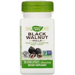 Трави Natures Way Чорний Горіх, Black Walnut, Hulls, 500 мг, 100 капсул (NWY-10600)