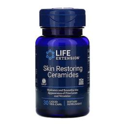 Трави Life Extension Кераміди для відновлення шкіри, Skin Restoring Ceramides, 30 капсул (LEX-20963)