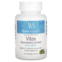 Натуральна добавка і екстракт Natural Factors вітексу, WomenSense, Vitex Chasteberry Extract, 90 вегетаріанських капсул (NFS-04930)
