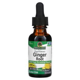Трави Natures Answer Імбир, 1000 мг, екстракт кореня без спирту, Ginger Root, Fluid Extract (NTA-00616)