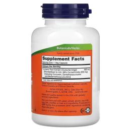 Трави Now Foods Куркума та куркумін, 665 мг, Turmeric Curcumin, 120 вегетаріанських капсул (NOW-04639)