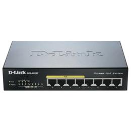 Світч D-Link DGS-1008P Black 8 портів