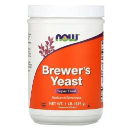 Трави Now Foods Пивні дріжджі в Порошку, Brewers Yeast, Now Food, 454г (NOW-02420)