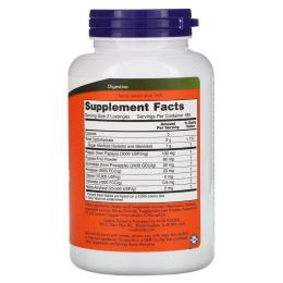 Трави Now Foods Травні Ферменти Папаї, Papaya Enzymes, 360 льодяників (NOW-02972)