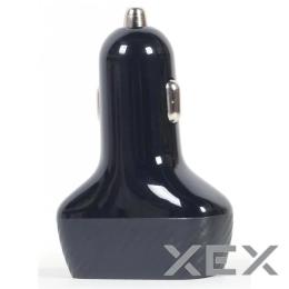 Автомобільний адаптер для телефона Gembird TA-U2QC3-CAR-01 Black 2 port 36W QC3.0