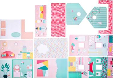 Дитячий будиночок для ляльки Janod Щасливий день Pink (J06580)