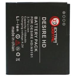 Акумулятор до телефону Extradigital HTC Desire HD Black 1150 mah