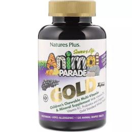 Вітамінно-мінеральний комплекс   Natures Plus Animal Parade Gold Multivitamin (120 animal-shaped tabs, grape) (19945-04)