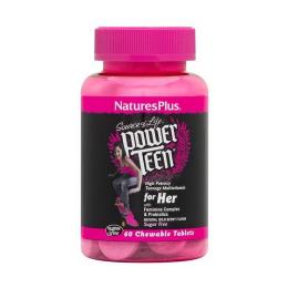 Вітамінно-мінеральний комплекс   Natures Plus Power Teen for Her multivitamin (60 chew tabs, wild berry) (19946-01)